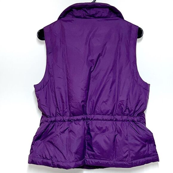 NWOT Eileen Fisher Purple Down puffer zip front vest size Women's S - Picture 2 of 10